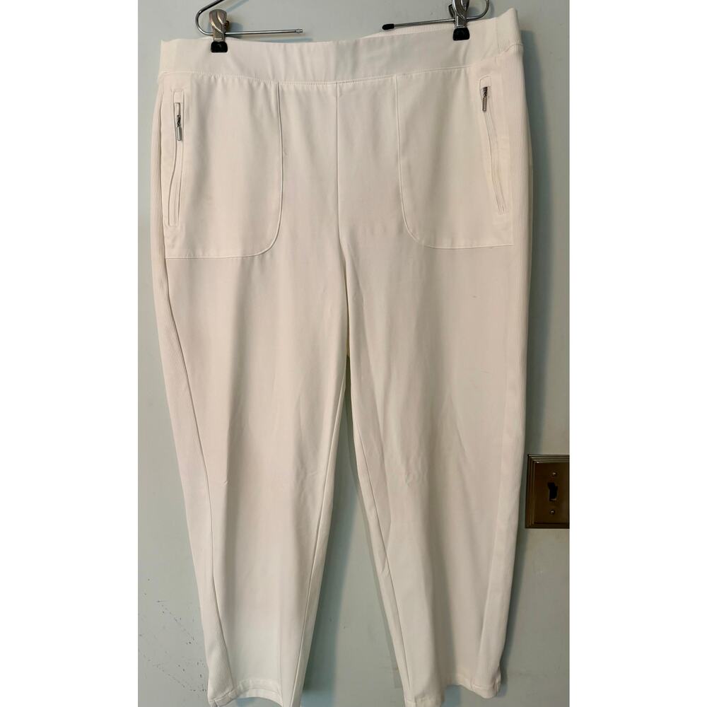 Chico's Zenergy 2.5 (14) lightweight ankle pant pockets